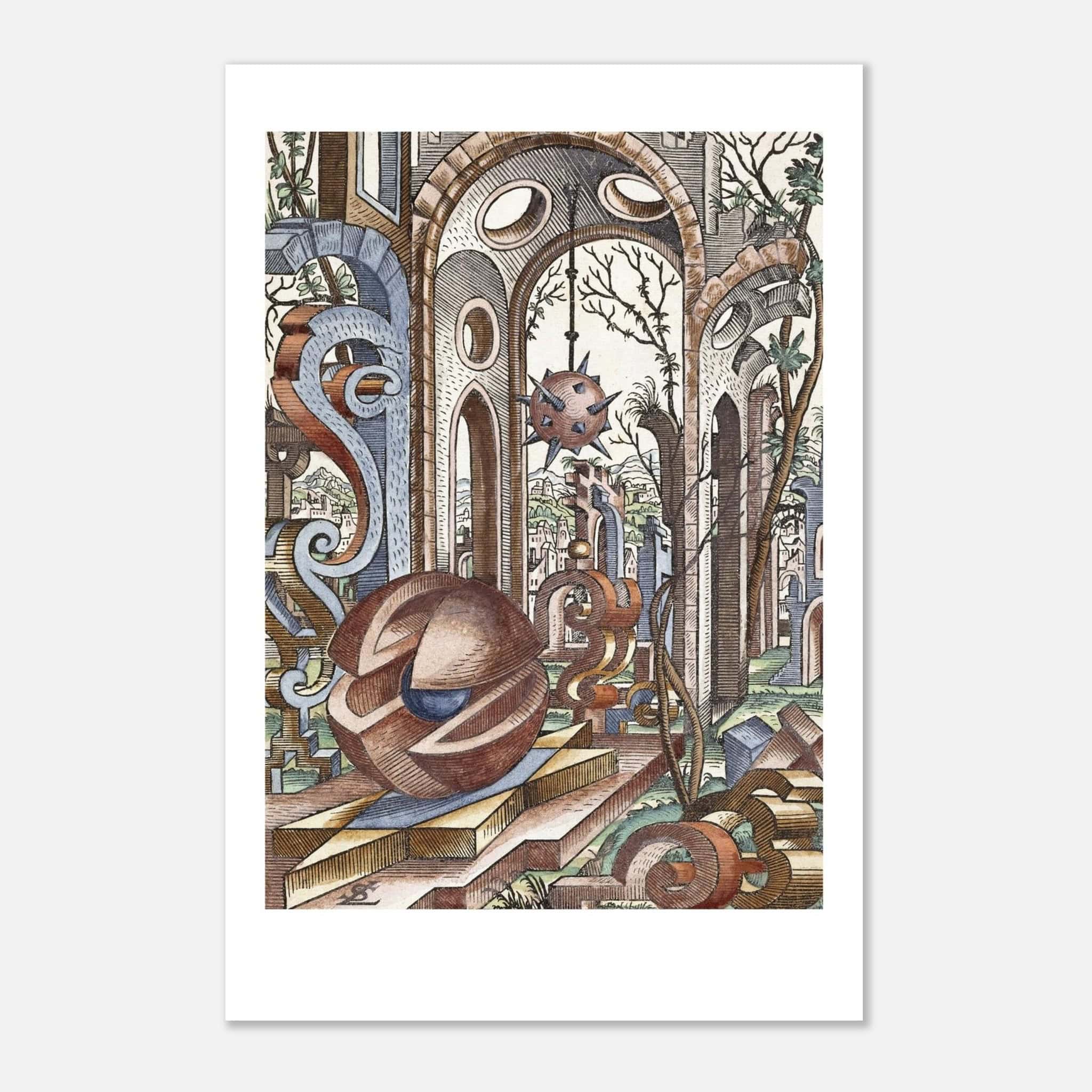 Geometria et Perspectiva (1567) by Lorenz Stoer – Plate 09